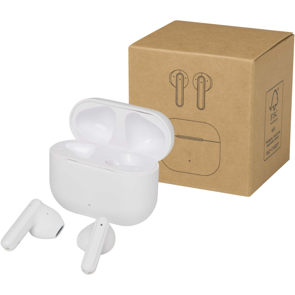 Лого трейд pекламные cувениры фото: Altais гарнитура True Wireless Bluetooth® из переработанной пластмассы