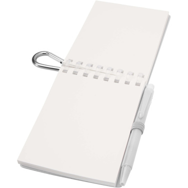 Лого трейд pекламные подарки фото: Lig Mini набор из блокнота в мягкой обложке из переработанного пластика и шариковой ручки (синие чернила)