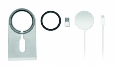 Logotrade reklamprodukter bild: Trådlösladdare magnetisk 15W
