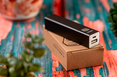 Logotrade kampanjprodukter bild: Powerbank i metall PORT HOPE 2200mAh