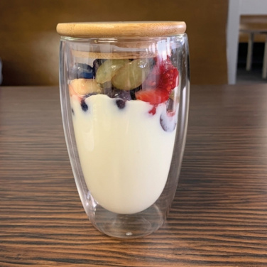 Logotrade presentreklam bild: Dubbelväggigt glas ZAKOPANE 500 ml