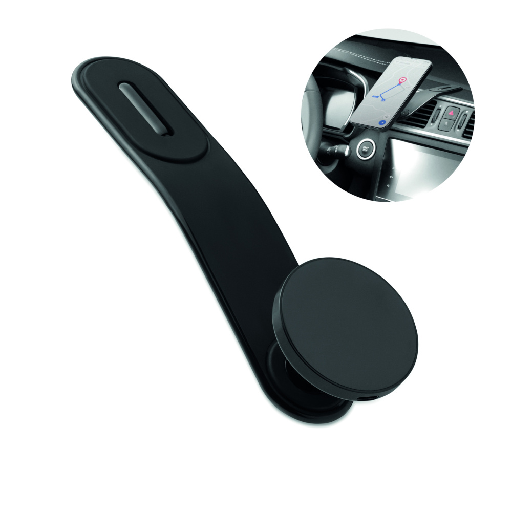 Logotrade profilprodukter bild: 15W magnetisk mobil laddare