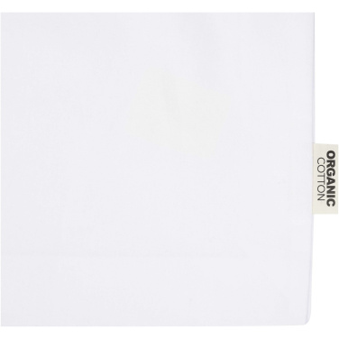 Logotrade profilreklam bild: Odisha 180 g/m² tygväska av ekologiskt OCS-material med bälg, 14 l